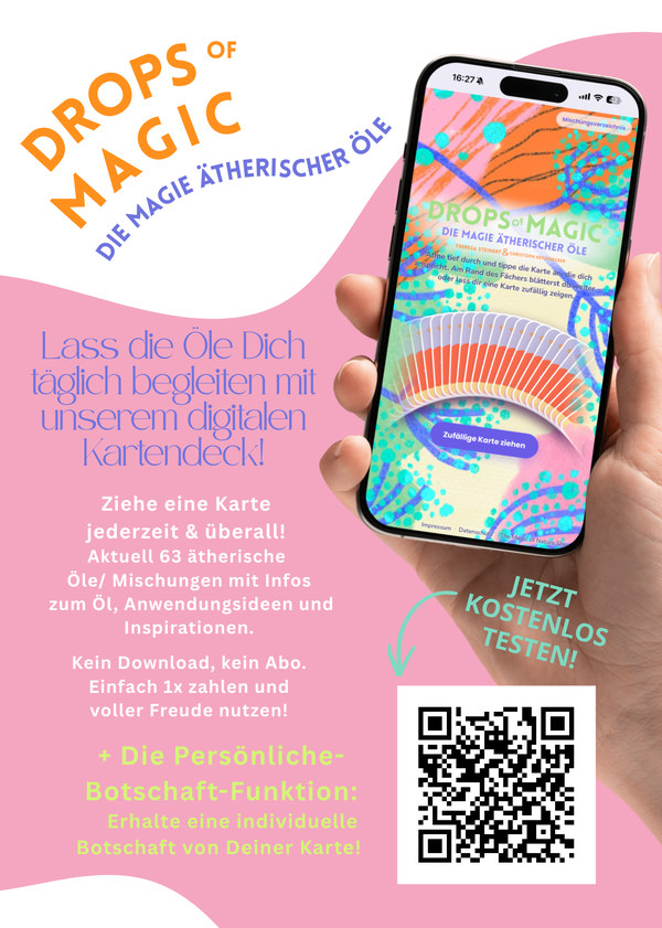Muster: Flyer zur Web-App mit QR-Code