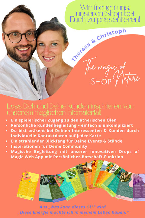 Flyer: Wir freuen uns, unseren Shop bei Euch zu präsentieren