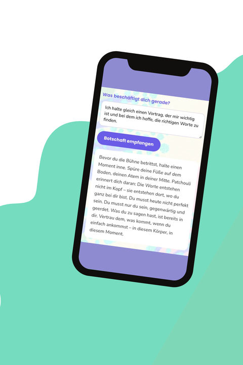 Bild: Persönliche Botschaft auf dem Handy