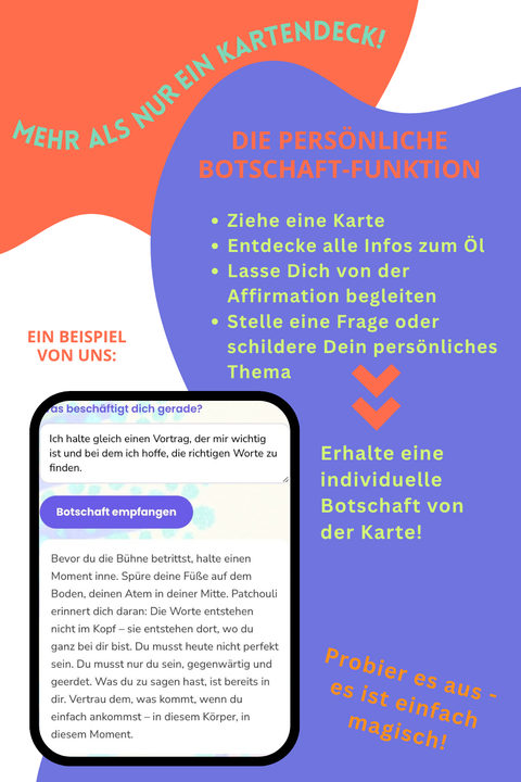 Flyer: Die persönliche Botschaft-Funktion