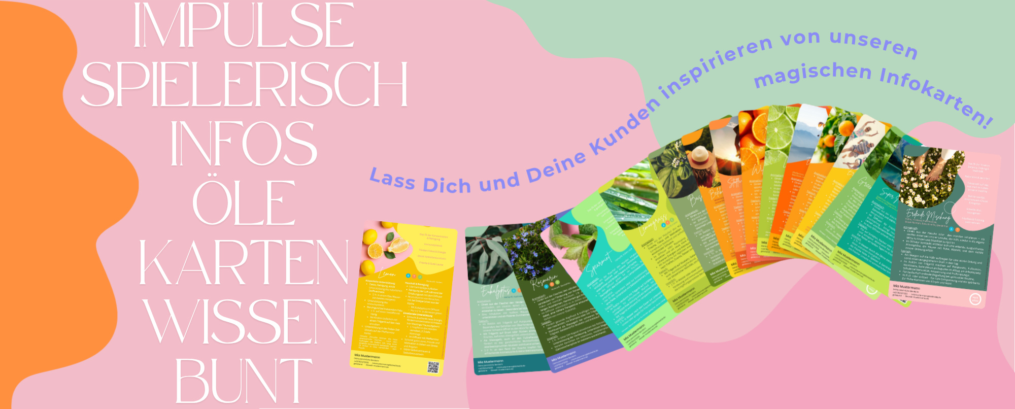 Lass Dich und Deine Kunden inspirieren von unseren magischen Infokarten